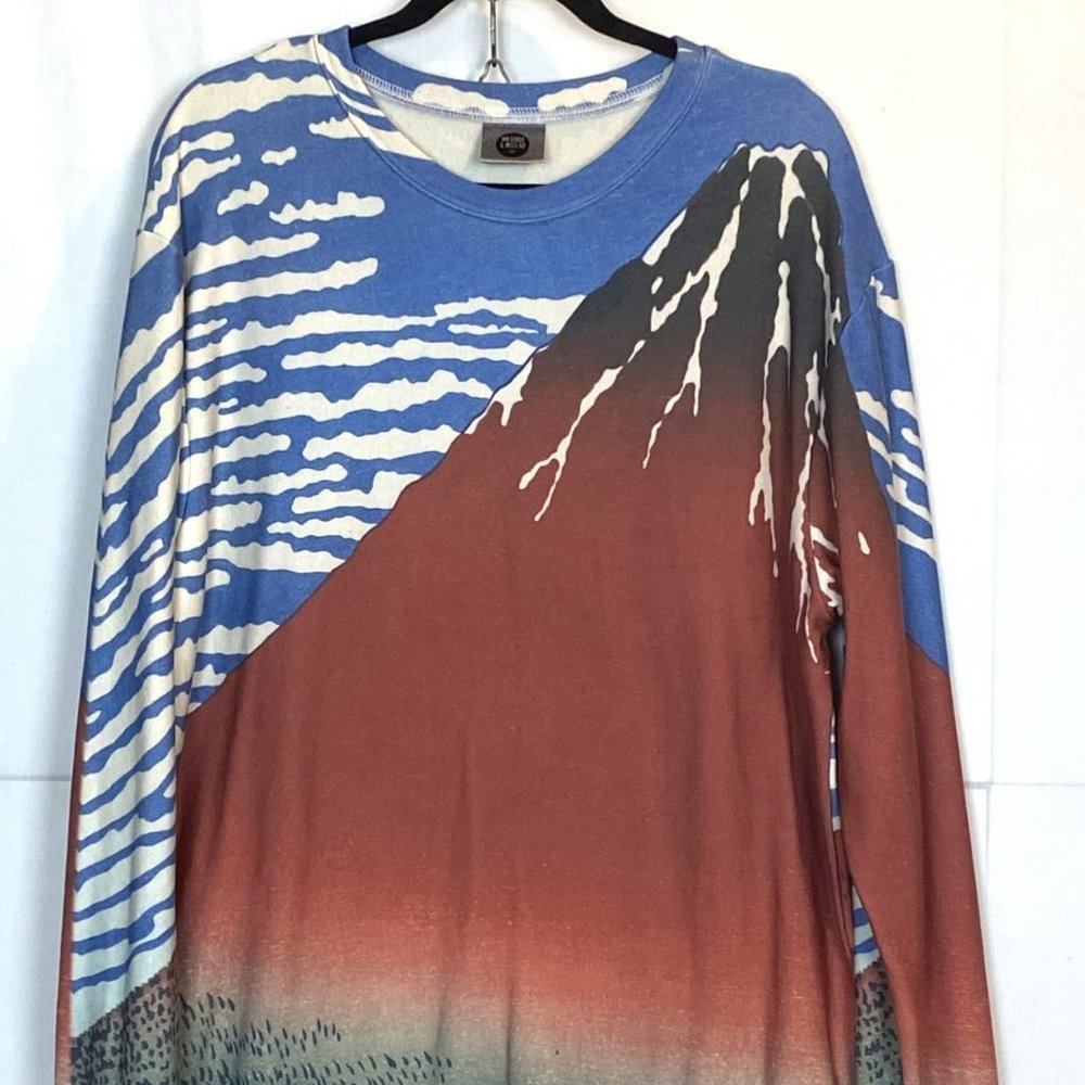 Mr. GuGu & Miss Go long sleeve Mountain Graphic Sweater XXL
